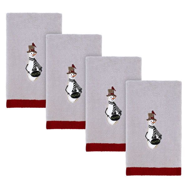 The Holiday Aisle® Bodhan 4 Piece 100 Cotton Fingertip Towel Set Wayfair